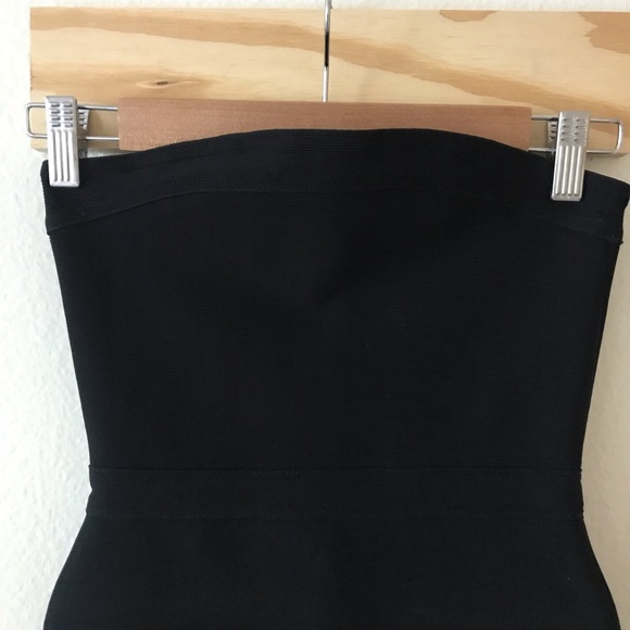 TOPSHOP Mistress Rocks Black Strapless Dress - Picture 2 of 7